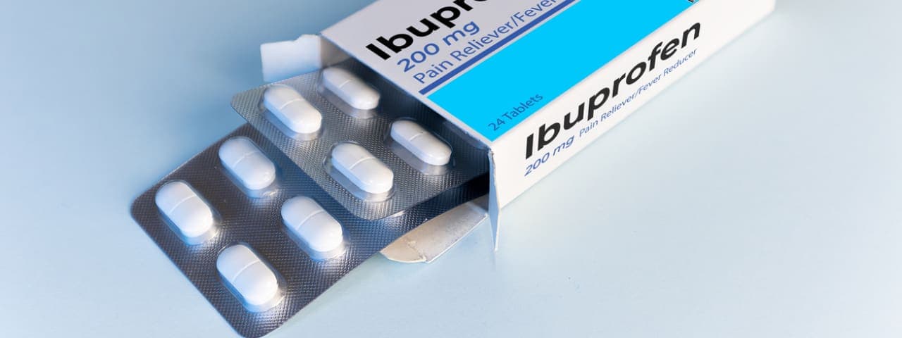 A box of ibuprofen