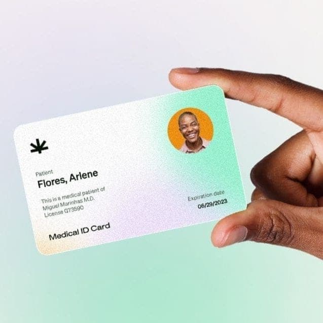 person holding a Pennsylvania medical card